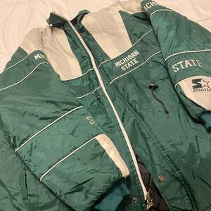 Vintage Starter Michigan State Parka